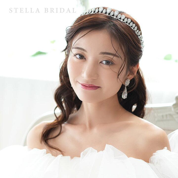 楽天市場】【STELLA BRIDAL公式】ブライダル ティアラ ジュエル 