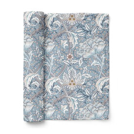 【レビュー特典：非売品モリスのクリスマスオーナメント】ウィリアムモリス おくるみ おしゃれ 冬 スワドル ガーゼ 花柄 退院 新生児 秋冬 ブランケット ベビー 赤ちゃん ガーゼおくるみ 大人柄 出産準備 ギフト ガーゼケット かわいい モスリン コットン100 綿100