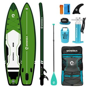 WOWSEA Flyfish F2 SUP �T�b�v �A�b�v�p�h���{�[�h �T�b�v�{�[�h 12'(365cm)×32(81.5cm)×6(15cm) �O���[�� �p�h���{�[�h | ���[�V���O  ���siSUP | �O���[��
