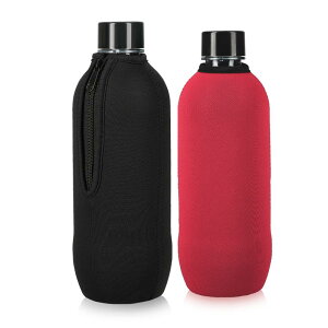 kwmobile 2x Soda Stream�Ή� 615ml �{�g���J�o�[ �l�I�v������ - �\�[�_�X�g���[�� �}�C�{�g�� ���h�~ �X���[�u - ���F/�ԐF