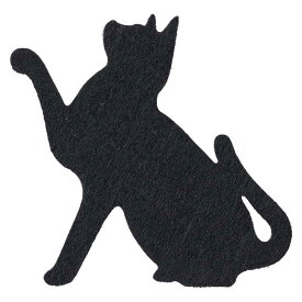 東京堂(Tokyodo) デコレーション 黒猫フェルトパーツB W10.2×D0.2×H10.4cm 4個入 ZE005304-zzz