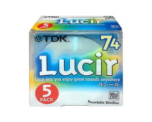 TDK �^���pMD(�~�j�f�B�X�N) Lucir(���V�[��) 74�� 5�� MD-LU74X5N
