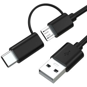 USB-C  Micro USB 2in1 �[�d�P�[�u�� 1m USB-A to Type-C/Micro USB ��҃P�[�u�� BlueParrott B650-XT/B450-XT/B350-XT/B250-XTS/B550-XT/S650