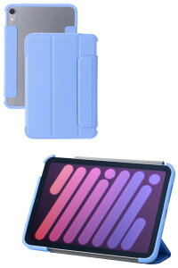 �G���R�� iPad mini7(A17 Pro 2024�N) mini6 ��6���� �P�[�X 2�A���O���X�^���h �y�� �I�[�g�X���[�v/�I�[�g�E�F�C�N �\�t�g���U�[ �w�ʃN���A �t���[���J���[ TB-A24SWVFC