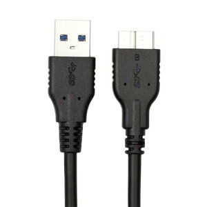 KKM-���u�V���[USB3.0 MicroB USB�P�[�u�� �^�C�vA�I�X - �}�C�N���^�C�vB�I�X 5Gbps�����]����USB 3.0 HDD�P�[�u���A3 A/20 V�}���[�d�A5 TB�������݊����T�|�[�g �O�t��HDD SSD Blu-ray BD�h