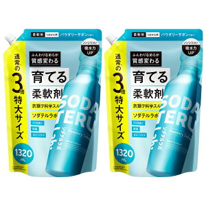 【10%0FF!10月27日9:59まで ※3倍詰め替えセットのみ】柔軟剤 詰め替え 大容量 セット|SODATERU Lab: ソダテルラボ|洗濯洗剤 香り付き 無香料 衣類ケア 消臭 抗菌 毛玉 静電気防止 花粉 サボン