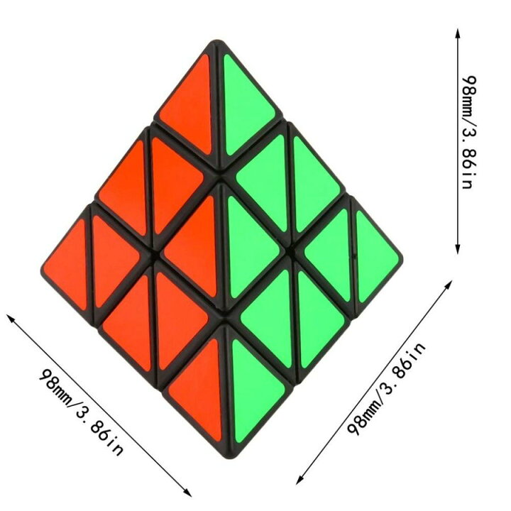 楽天市場 楽天1位 ピラミンクス スピードキューブ 三角形 ピラミッド型 ルービックキューブ 立体パズル 正4面体 三角錐状 競技 ゲーム パズル 脳トレ 1000円ポッキリ 送料無料 Emonr楽天市場店