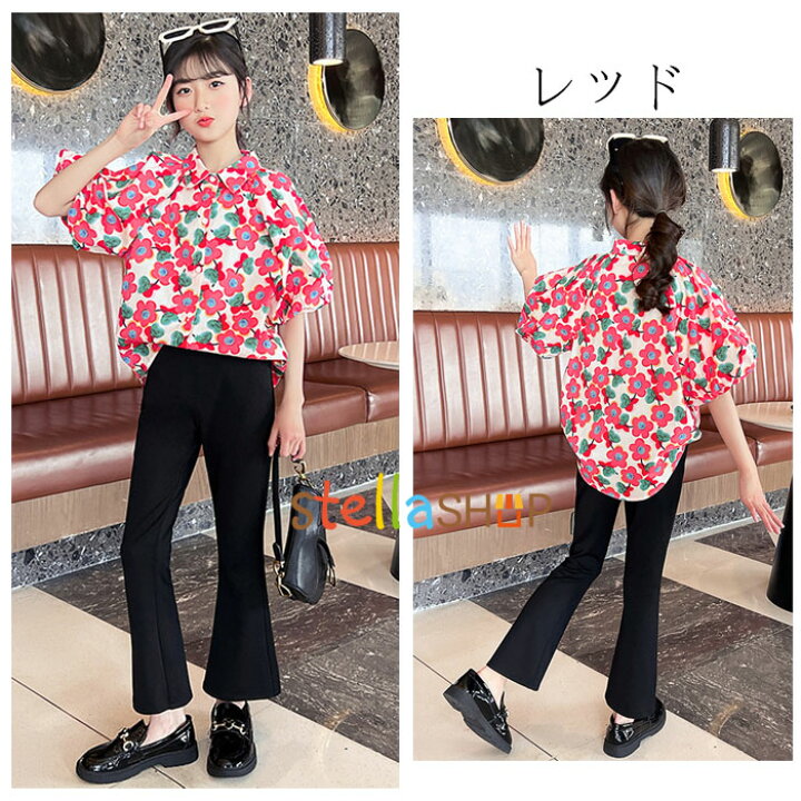 楽天市場 韓国子供服 おしゃれブラウス 女の子 ブラウス 花柄 シャツ 半袖 ブラウス 夏着 キッズ 花柄 ブラウス レッド ブルー 純綿 快適 姉妹 双子 誕生日 ブラウス 可愛い シャツ スウィート ブラウス フラワー トップス シャツ 結婚式 旅行 リゾート 110 1