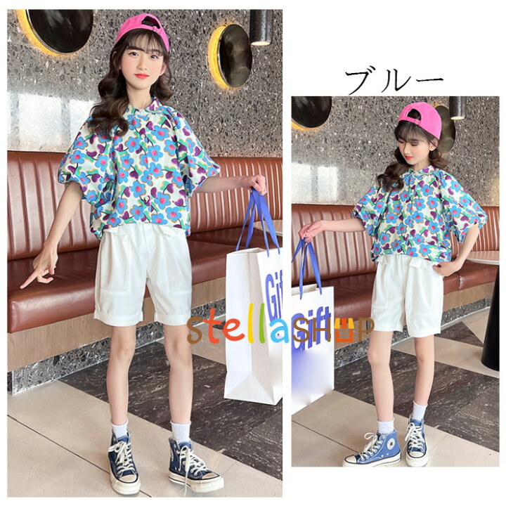 楽天市場 韓国子供服 おしゃれブラウス 女の子 ブラウス 花柄 シャツ 半袖 ブラウス 夏着 キッズ 花柄 ブラウス レッド ブルー 純綿 快適 姉妹 双子 誕生日 ブラウス 可愛い シャツ スウィート ブラウス フラワー トップス シャツ 結婚式 旅行 リゾート 110 1