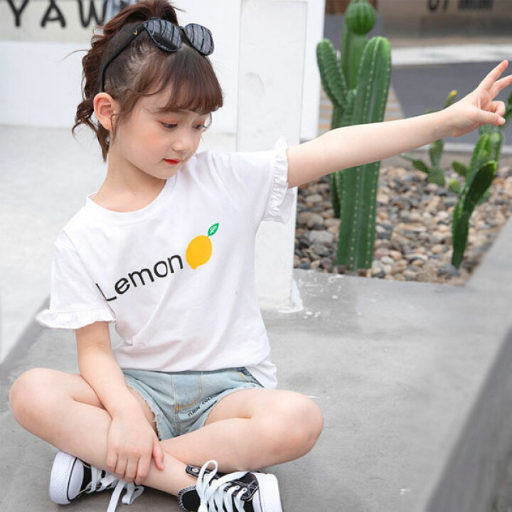 楽天市場 韓国子供服 トップス 女の子 Tシャツ 半袖 ホワイト カワイイ プリント 夏着 子供用tシャツ 綿 カジュアル シンプル キッズ ガールズ Tシャ 普段着 通学 110cm 1cm 130cm 140cm 150cm 160cm イベント 誕生日 結婚式 呼ばれ 旅行 リゾート おしゃれ 大人気