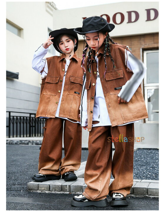 楽天市場】ダンス衣装 カウボーイスーツ 男の子 女の子 デニム 上下 