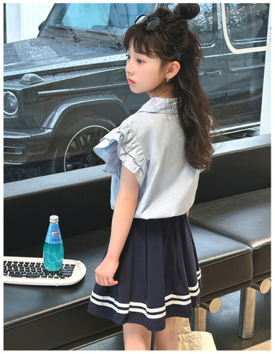 楽天市場】韓国子供服 女の子 セットアップ おしゃれ 夏 新品 スカート  