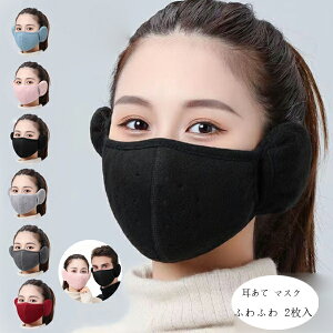 イヤーマフ 耳あて マスク 防寒マスク あす楽 メンズ レディース 耳あて マスク イヤーウォーマー イヤマフ 耳カバー 洗える 耳当て 2枚入 防寒 風邪予防 あったかグッズ ウィンタースポーツ