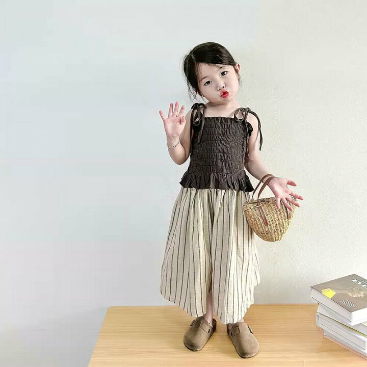 楽天市場】キッズ セットアップ 女の子 子供服 夏服 tシャツガウチョ 