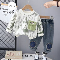 セットアップ キッズ ベビー服 2点セット男の子 女の子ボーダーtシャツ春秋冬 長袖 ズボン 子供服tシャツ…