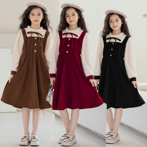 ドレス 子供 ピアノ 発表会 結婚式フェイクレイヤード ワンピース キッズ 女の子 長袖 フォーマル チュール おしゃれ 可愛い 子供服 ロングドレス 卒業式 入学式 ベビー服 卒園式 入園式 韓