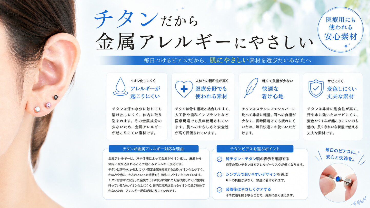 金属 アレルギー チタン