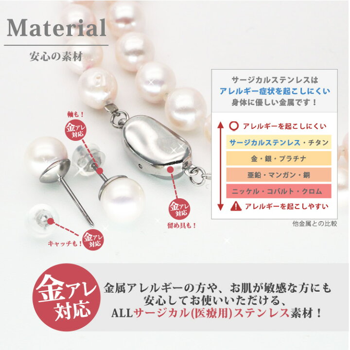 楽天市場】【お買い物マラソン開催中!】金属アレルギー対応 ステンレス 