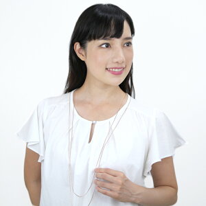 ネックレスチェーンサージカルステンレス製アジャスター付2連スネークロングネックレス長さ100cmネックレスチェーンイエローゴールドローズゴールド(ピンクゴールド)金属アレルギー316L