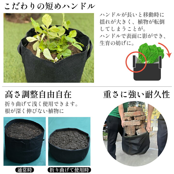 楽天市場】【P2倍&5%OFFクーポン対象!マラソン限定】 不織布プランター 