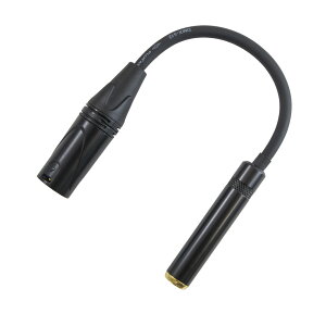 I[fBI ϊP[u XLRi4sj  6.35mmWbNiAoXڑj P[u 10cm 1 ubN SE-OH-XLR-63