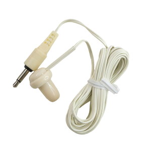 【アウトレット】 マクサー電機 テレビ ラジオ 用 イヤホン 片耳用 3m 3.5mm モノラルプラグ クリーム 1個入 お手入れしやすいマグネチックタイプ 簡易包装品