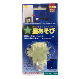 朝まで光る スタープレート 星あそび ウォールステッカー スマイルキッズ AHS-016
