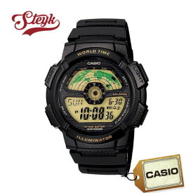 CASIO カシオ 腕時計 チープカシオ ワールドトラベラー デジタル AE-1100W-1B メンズ