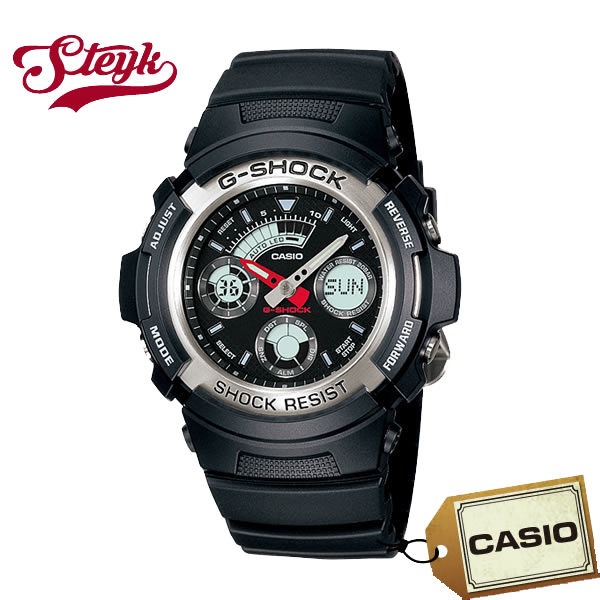 ご購入者様全員に時計拭きプレゼント レビュー投稿で3年保証 SALE開催中 CASIO 未使用品 カシオ 腕時計 AW-590-1 アナデジ G-SHOCK Ｇショック