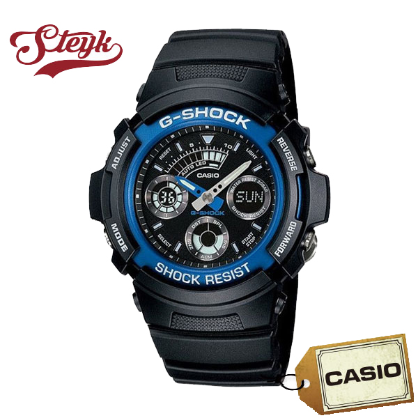 ご購入者様全員に時計拭きプレゼント レビュー投稿で3年保証 CASIO カシオ 腕時計 メンズ 卓抜 Gショック アナデジ 待望 G-SHOCK AW-591-2