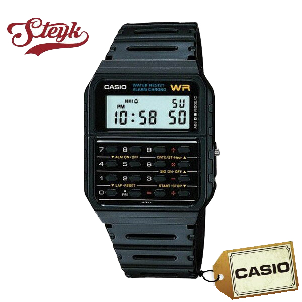 ご購入者様全員に時計拭きプレゼント レビュー投稿で3年保証 CASIO カシオ お得クーポン発行中 CA-53W-1 デジタル 腕時計 カリキュレーター お買得