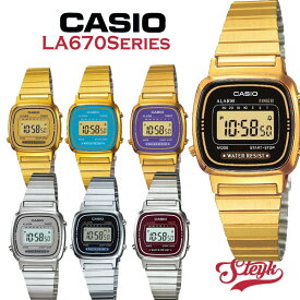 カシオ CASIO レディース 腕時計 ウォッチ デジタル カジュアル LA670 シルバー ゴールド