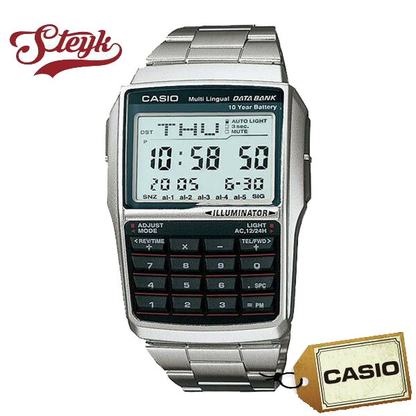 ご購入者様全員に時計拭きプレゼント レビュー投稿で3年保証 CASIO カシオ 腕時計 データバンク オンライン限定商品 大好評です デジタル DBC-32D-1 BANK DATA