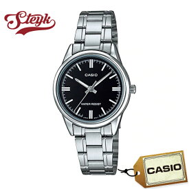 CASIO LTP-V005D-1A カシオ 腕時計 アナログ スタンダード レディース ブラック シルバー カジュアル ビジネス
