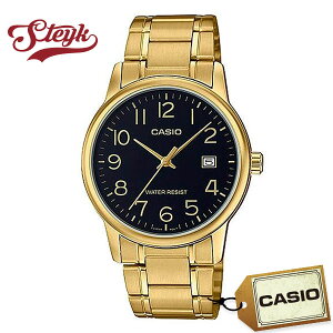 CASIO MTP-V002G-1B �J�V�I �r���v �A�i���O �X�^���_�[�h �����Y �u���b�N �S�[���h �J�W���A��