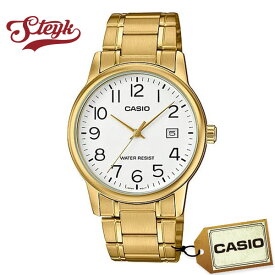 CASIO MTP-V002G-7B2 カシオ 腕時計 アナログ スタンダード メンズ ホワイト ゴールド カジュアル