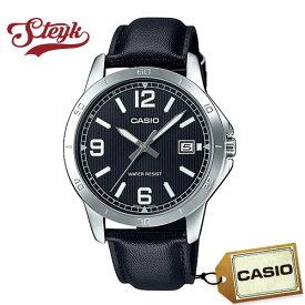 CASIO MTP-V004L-1B カシオ 腕時計 アナログ スタンダード チープカシオ メンズ ブラック シルバー カジュアル