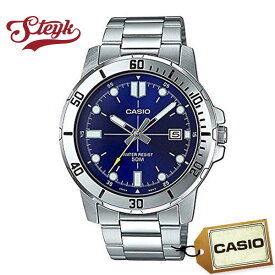 CASIO MTP-VD01D-2E カシオ 腕時計 アナログ スタンダード メンズ ネイビー シルバー ビジネス カジュアル