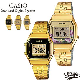 CASIO LA680WGA カシオ 腕時計 デジタル チープカシオ レディース ゴールド ブラック カジュアル