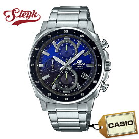 CASIO EFV-600D-2A カシオ 腕時計 アナログ EDIFICE メンズ シルバー ブラック ブルー カジュアル