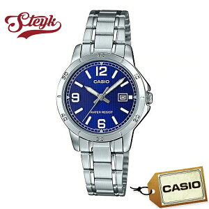 CASIO LTP-V004D-2B �J�V�I �r���v �A�i���O ���f�B�[�X �u���[ �V���o�[ �J�W���A��