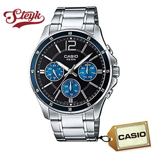 CASIO MTP-1374D-2A �J�V�I �r���v �A�i���O �X�^���_�[�h �����Y �u���b�N �u���[ �V���o�[ �J�W���A��