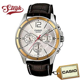 CASIO MTP-1374L-7A カシオ 腕時計 アナログ スタンダード メンズ シルバー ブラウン カジュアル