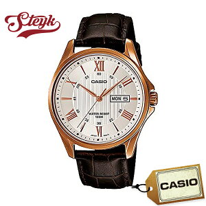 CASIO MTP-1384L-7A �J�V�I �r���v �A�i���O �X�^���_�[�h �����Y �z���C�g ���[�Y�S�[���h �J�W���A��