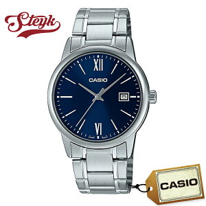 CASIO MTP-V002D-2B3 �J�V�I �r���v �A�i���O �����Y �u���[ �V���o�[ �J�W���A��
