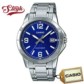 CASIO MTP-V004D-2B カシオ 腕時計 アナログ スタンダード メンズ ネイビー シルバー カジュアル