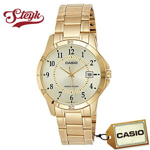 CASIO MTP-V004G-9B �J�V�I �r���v �A�i���O �X�^���_�[�h �����Y �S�[���h �J�W���A��