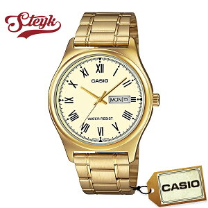 CASIO MTP-V006G-9B �J�V�I �r���v �A�i���O �����Y �S�[���h �J�W���A��