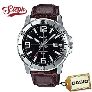 CASIO MTP-VD01L-1B �J�V�I �r���v �A�i���O �X�^���_�[�h �����Y �u���b�N �u���E�� �V���o�[ �J�W���A��