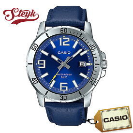 CASIO MTP-VD01L-2B カシオ 腕時計 アナログ スタンダード メンズ ネイビー シルバー カジュアル